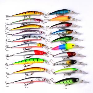 2 Colors 2 Sizes 20pcs Mix Fishing Lure 