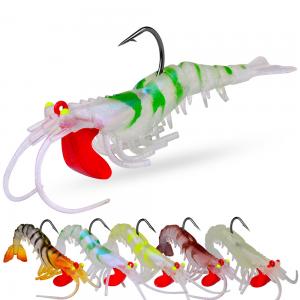 5 Section Lead Head Luminous Shrimp Lure
