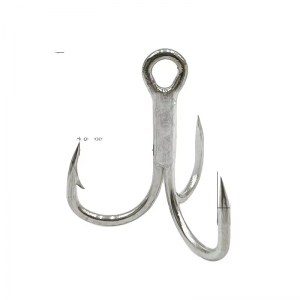 Wholesale Black Silver Fishing Treble Hooks Saltwater Floating Fishing Hook 